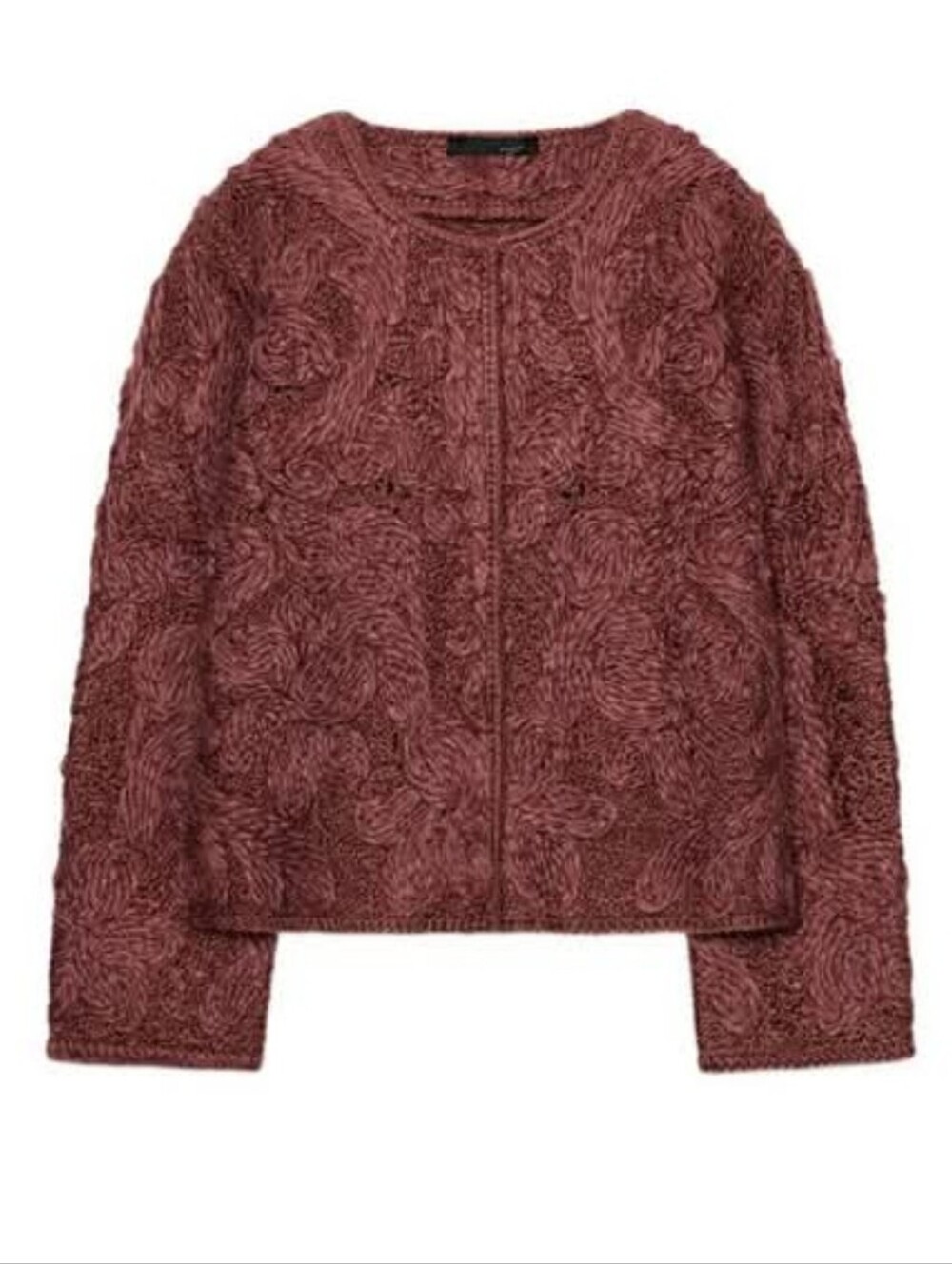 Rare Zara Macrame Wool Blend Jacket NWT Size Small